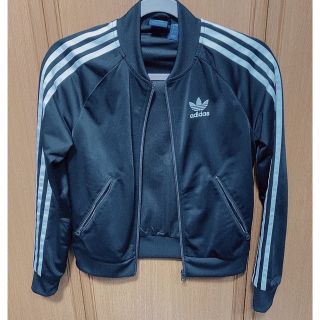 アディダス(adidas)のadidasトラックジャージバックロゴ有り美品(ナイロンジャケット)