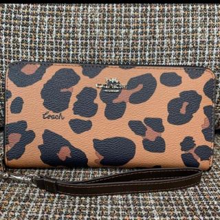 コーチ(COACH)のショプバ・箱付き　865 コーチ　長財布　ひょう柄(財布)