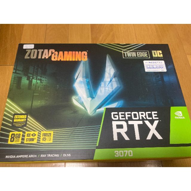 スマホ/家電/カメラNVIDIA ZOTAC GeForce RTX3070 8GB GAMING