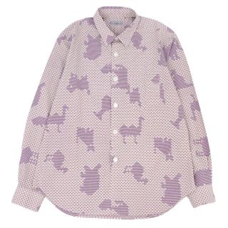 コムデギャルソン(COMME des GARCONS)の美品 コムデギャルソンオム COMME des GARCONS HOMME シャツ コットン 総柄 メンズ ロングスリーブ トップス M マルチカラー(シャツ)