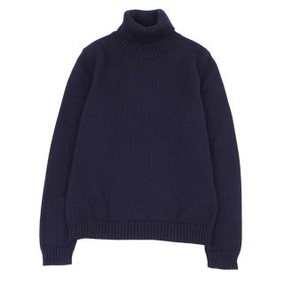 ザノーネ(ZANONE)の美品 ザノーネ ZANONE ニット ウール タートルネック セーター メンズ トップス 48(M相当) ネイビー(ニット/セーター)