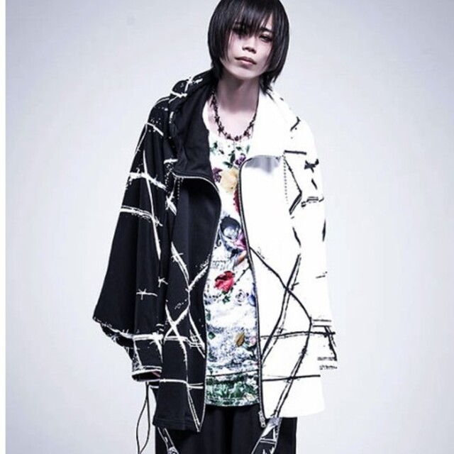 CIVARIZE バイカラーポンチョパーカ