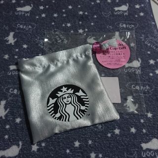 スターバックスコーヒー(Starbucks Coffee)の【Starbucks】ミニカップギフト SAKURA2022ビューティー＊巾着(小物入れ)