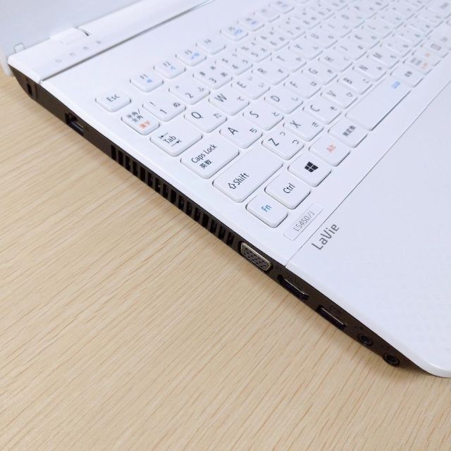 18✨美品✨動作良好✨大容量HDD750GB✨カメラ✨設定済ノートパソコン本体白 - 4