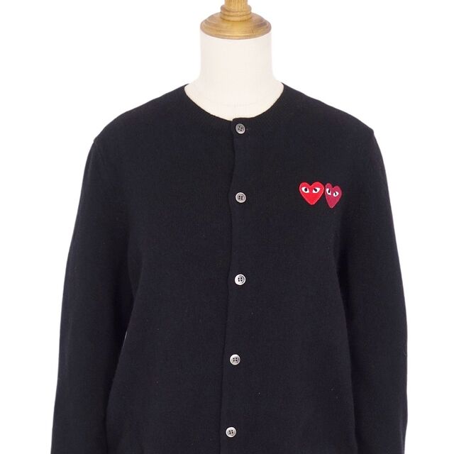 PLAY COMME des GARCONS カーディガン 双心 長袖 Mサイズ