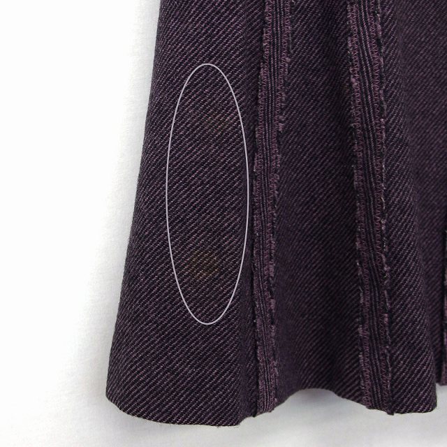 UNTITLED(アンタイトル)のアンタイトル UNTITLED フレア スカート ミニ 膝上 ニット 総柄 レディースのスカート(ミニスカート)の商品写真