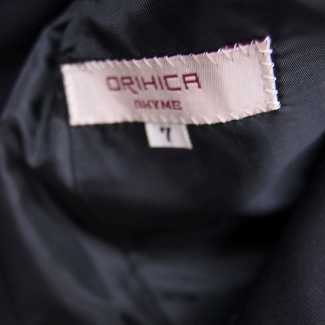 ORIHICA(オリヒカ)のオリヒカ ORIHICA テーラードジャケット アウター シングル 無地 黒 レディースのジャケット/アウター(その他)の商品写真