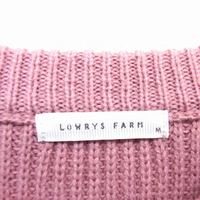 LOWRYS FARM(ローリーズファーム)のローリーズファーム ニット セーター Vネック リブ クロップド ロングテール レディースのトップス(ニット/セーター)の商品写真