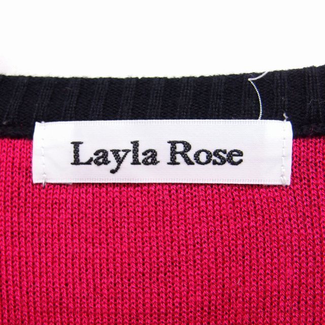 Layla Rose(レイラローズ)のレイラローズ Layla Rose ニット セーター Uネック 長袖 英字  レディースのトップス(ニット/セーター)の商品写真