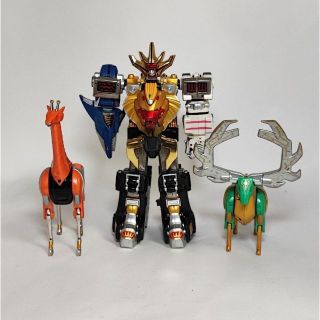 バンダイ(BANDAI)の百獣戦隊ガオレンジャー　DXガオキング　ガオジュラフ　ガオディアス　ジャンク(キャラクターグッズ)