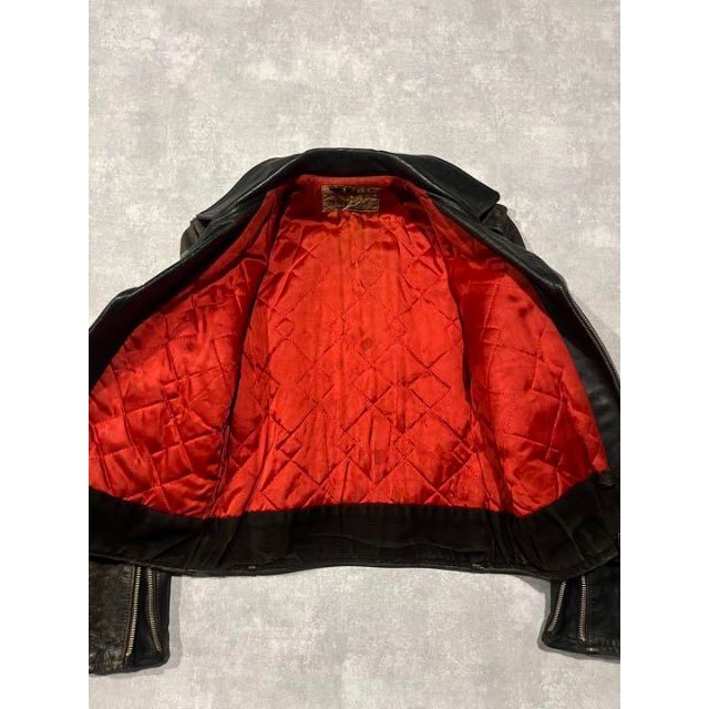 50s ワンスター　ダブル　ライダースジャケット　レザー　ホースハイド メンズのジャケット/アウター(ライダースジャケット)の商品写真