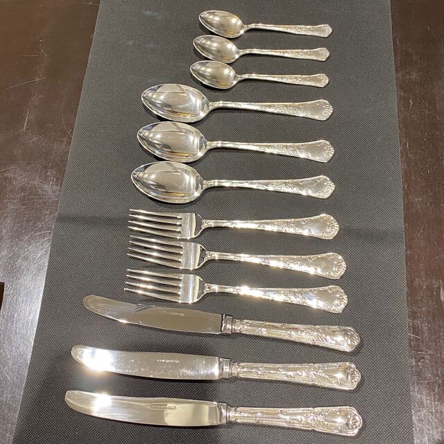 銀製品 ナイフ・フォーク・スプーン・ティースプーン4種3セット