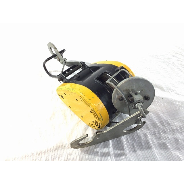 ☆中古品☆RYOBI リョービ 小型ウインチ WI-61C 最大巻上荷重:60kg 揚程:20m 電動ホイスト 荷揚げ器 吊り具 100V 61607