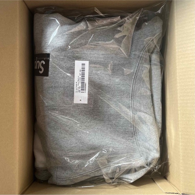 supreme box logo crewneck Heather Grey M