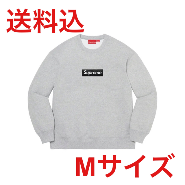 supreme box logo crewneck Heather Grey M