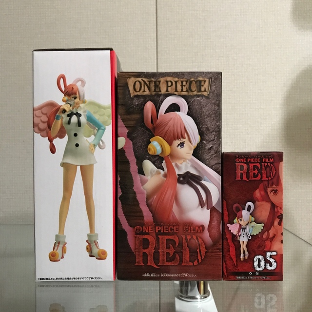 ワンピース 一番くじ ワーコレ グラレディ red  ウタ　フィギュア3種セット