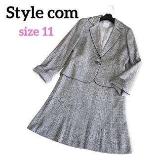 スタイルコム(Style com)の【美品】Style com ツイード セレモニースーツ ジャケットスカート 11(スーツ)