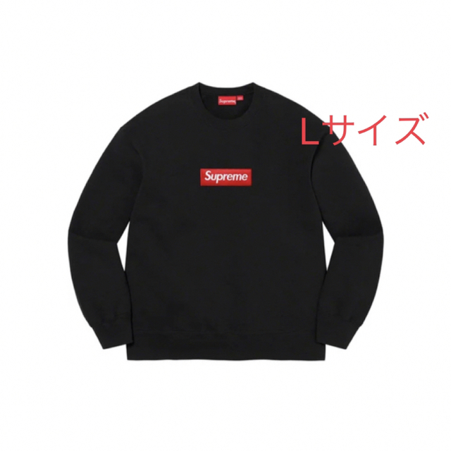 Supreme Box Logo crewneck Black Lサイズ 【2022福袋】 19380円 www