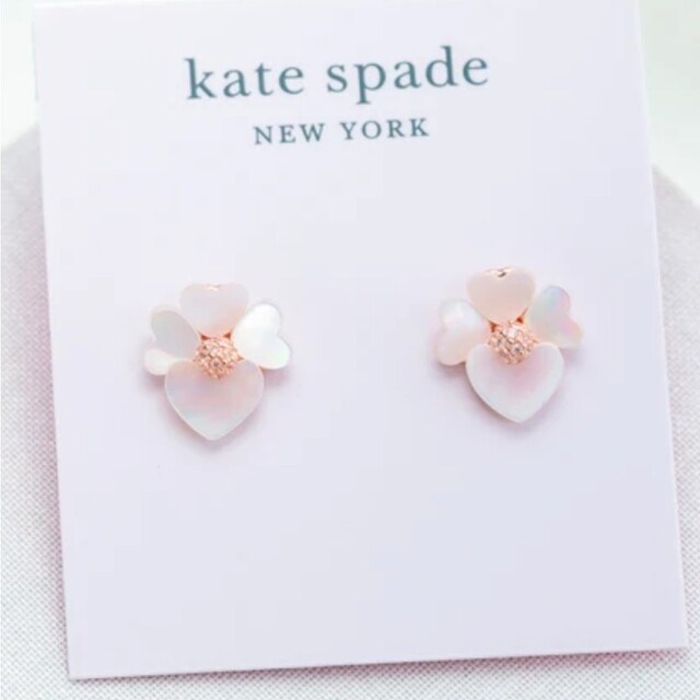 kate spade new york(ケイトスペードニューヨーク)の【新品】kate spade ケイトスペード プレシャス パンジー ピアス レディースのアクセサリー(ピアス)の商品写真