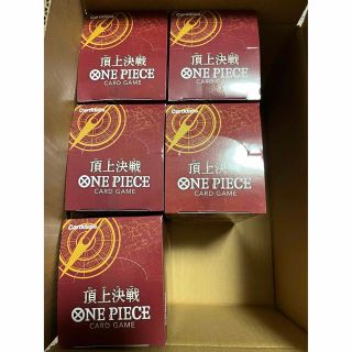 未開封　新品　ONE PIECE 頂上決戦 5box ワンピース カードゲーム(Box/デッキ/パック)