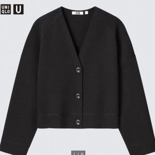 ユニクロ(UNIQLO)のユニクロ　メリノブレンドショートカーディガン　長袖(カーディガン)