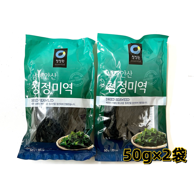 韓国食品　SAYA｜韓国食品雑貨's　乾燥わかめ　海外食品　by　清浄園　の通販　50g×2袋　清浄わかめ　shop｜ラクマ