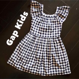 ギャップキッズ(GAP Kids)のギャップキッズ【1回着用】140cm ギンガムチェックワンピース(ワンピース)