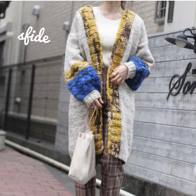 sfide スフィーデ【MADE IN NEPAL】ハンドニットカーディガン 売れ筋が