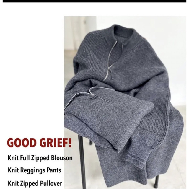 GOOD GRIEF!/グッドグリーフKnit Zipped Pullover 9