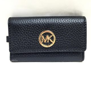 マイケルコース(Michael Kors)のマイケルコース レザー キーケース 35H5GFTP3L ブラック(キーケース)