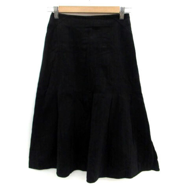 LAURA ASHLEY(ローラアシュレイ)のローラアシュレイ フレアスカート ロング丈 7 黒 ブラック レディースのスカート(ロングスカート)の商品写真
