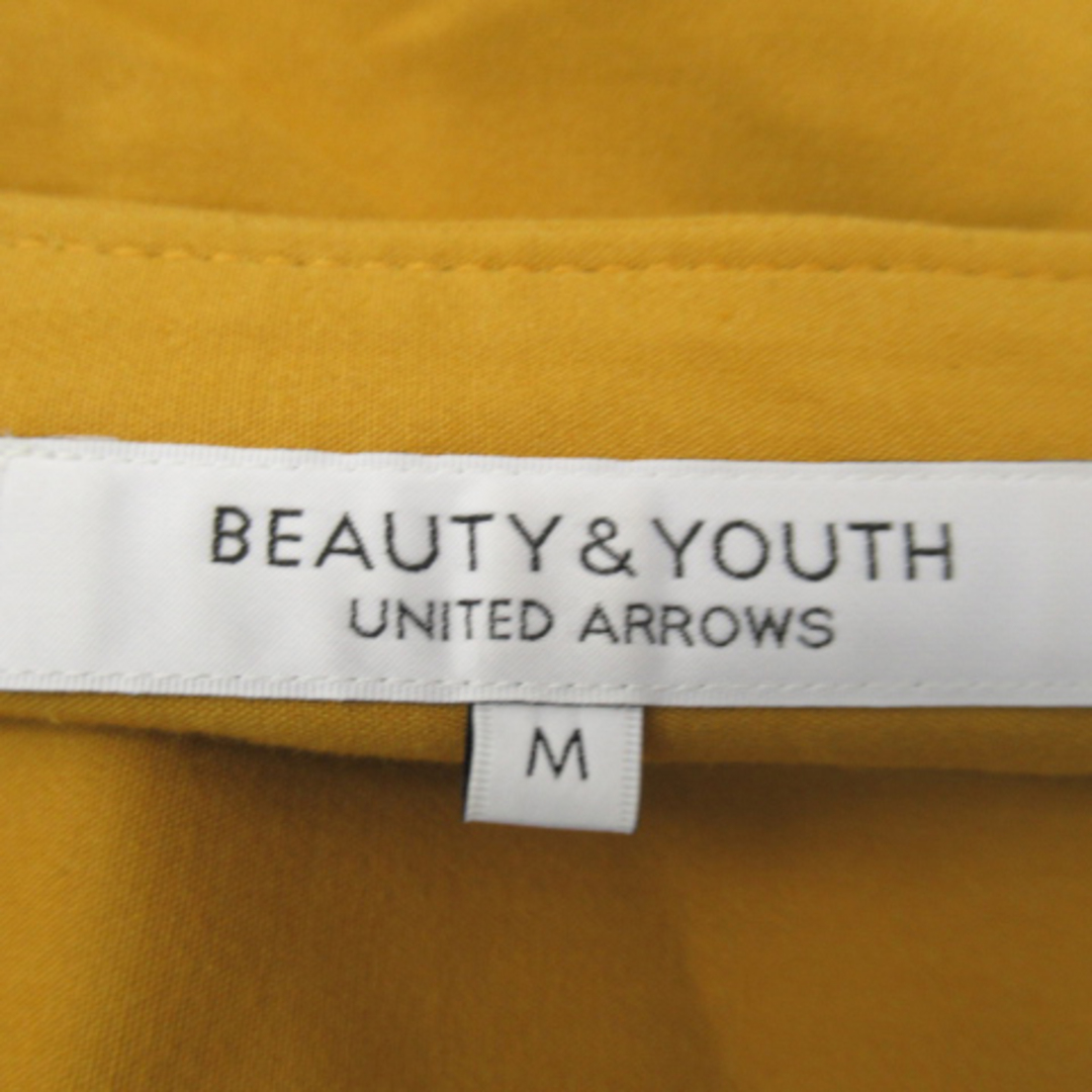 BEAUTY&YOUTH UNITED ARROWS(ビューティアンドユースユナイテッドアローズ)のB&Y ユナイテッドアローズ 台形スカート ミニ丈 無地 M マスタード レディースのスカート(ミニスカート)の商品写真