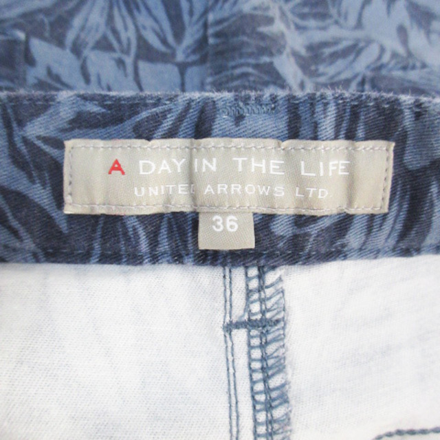 UNITED ARROWS(ユナイテッドアローズ)のユナイテッドアローズ デニムスカート タイト ひざ丈 36 青 紺 /FF42 レディースのスカート(ひざ丈スカート)の商品写真