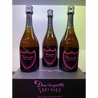 ドンペリニヨン(Dom Pérignon)のドンペリ　ロゼ　レディーガガ　ルミナス750ml×3本箱無(シャンパン/スパークリングワイン)