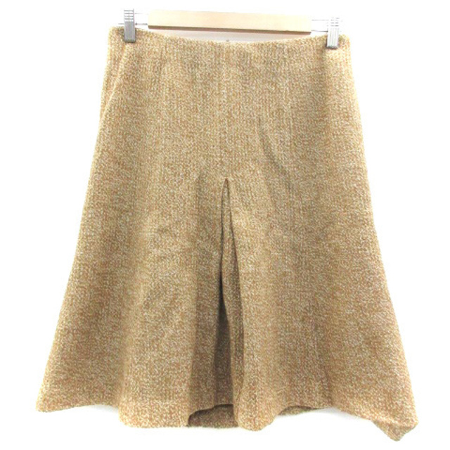 MACPHEE(マカフィー)のマカフィー トゥモローランド フレアスカート ミモレ丈 ウール 38 キャメル レディースのスカート(ひざ丈スカート)の商品写真