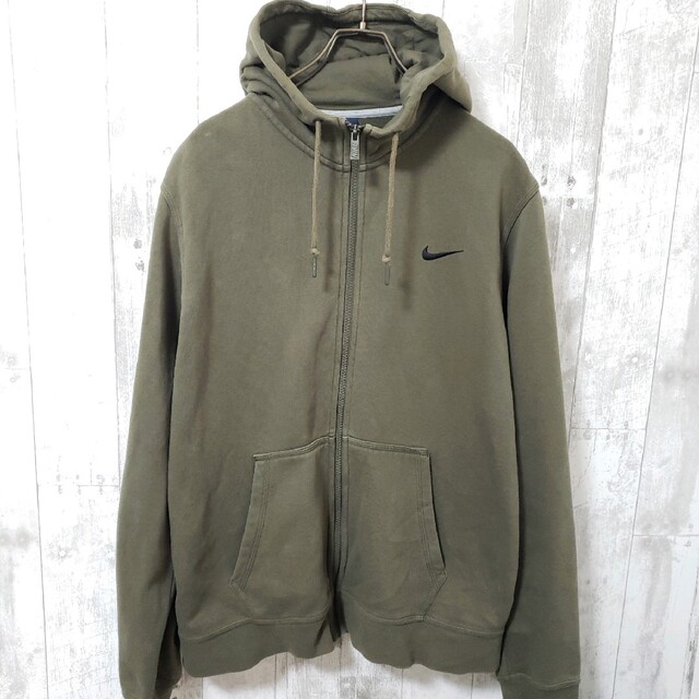 【希少カラー】NIKE　カーキ　ジップパーカー