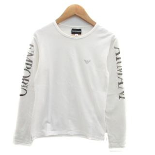 エンポリオアルマーニ(Emporio Armani)のエンポリオアルマーニ Tシャツ カットソー プリント S オフホワイト シルバー(Tシャツ(長袖/七分))