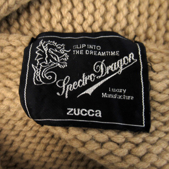 ZUCCa(ズッカ)のズッカ ニット セーター 長袖 ラウンドネック 無地 ウール M 茶 ブラウン レディースのトップス(ニット/セーター)の商品写真