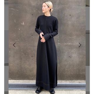 トゥデイフル(TODAYFUL)のトゥデイフル　Jersey Balloon Dress ブラック　36サイズ(ロングワンピース/マキシワンピース)