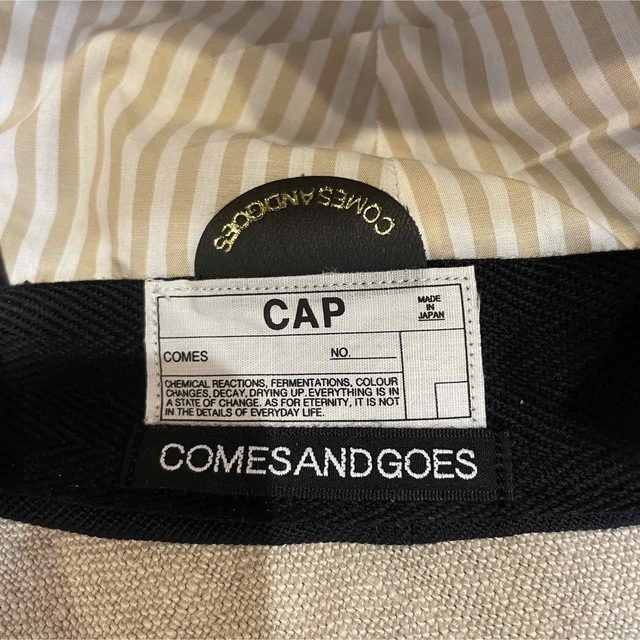 COMESANDGOES(カムズアンドゴーズ)のCOMESANDGOES 22AW NYBYC 1935 CAP NAVY メンズの帽子(キャップ)の商品写真