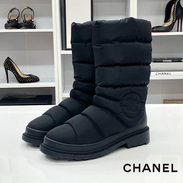 シャネル CHANEL スポーツライン ムートンブーツ 36