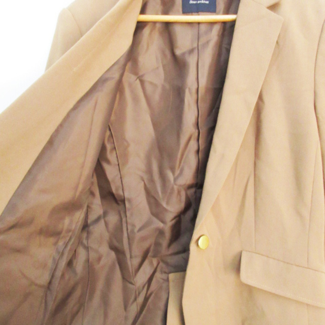 Doux archives(ドゥアルシーヴ)のドゥアルシーヴ テーラードジャケット ミドル丈 38 ベージュ /FF40 レディースのジャケット/アウター(その他)の商品写真