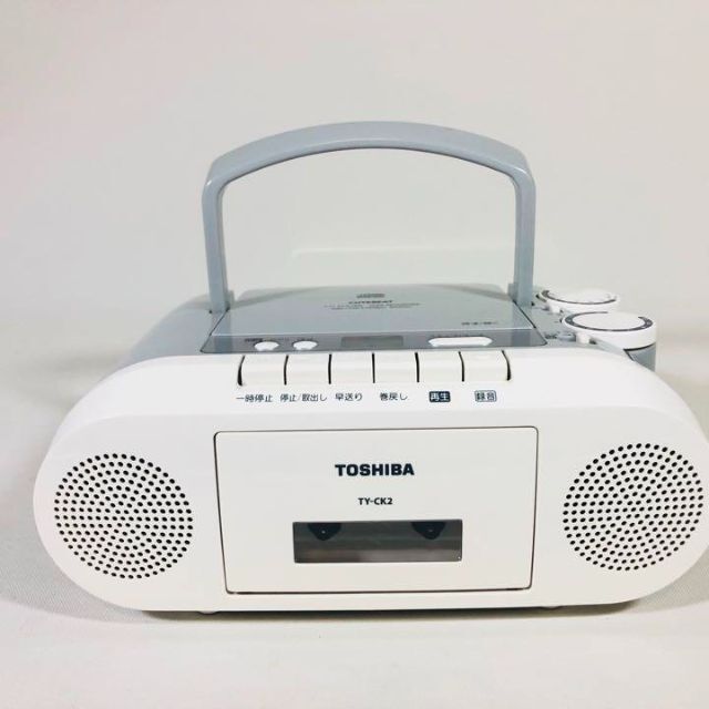 【送料無料】TOSHIBA 東芝　CDラジオカセットレコーダー　TY-CK2 スマホ/家電/カメラのオーディオ機器(ラジオ)の商品写真