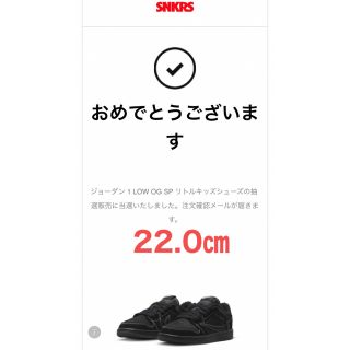 ナイキ(NIKE)の【新品未使用】 ジョーダン1 LOW OG SP × Travis 22.0㎝(スニーカー)