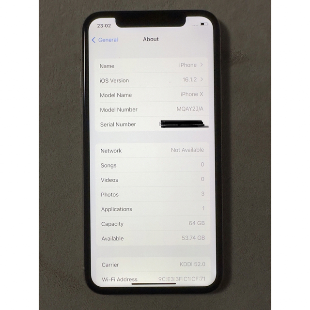 iPhone X Silver 64 GB SIMフリー