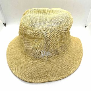 ニューエラー(NEW ERA)のB級品・破れあり　New era FITTED cap　ベージュ　バケットハット(ハット)