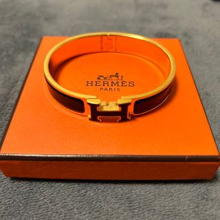 エルメス(Hermes)のエルメス クリックH  黒×ゴールド バングル ブレスレット GM(ブレスレット/バングル)