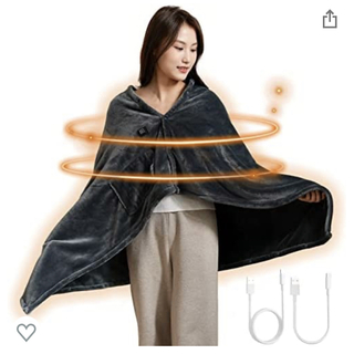 電気毛布 usb ブランケット ひざ掛け 電気敷きパッド　温度3段階調節(電気毛布)