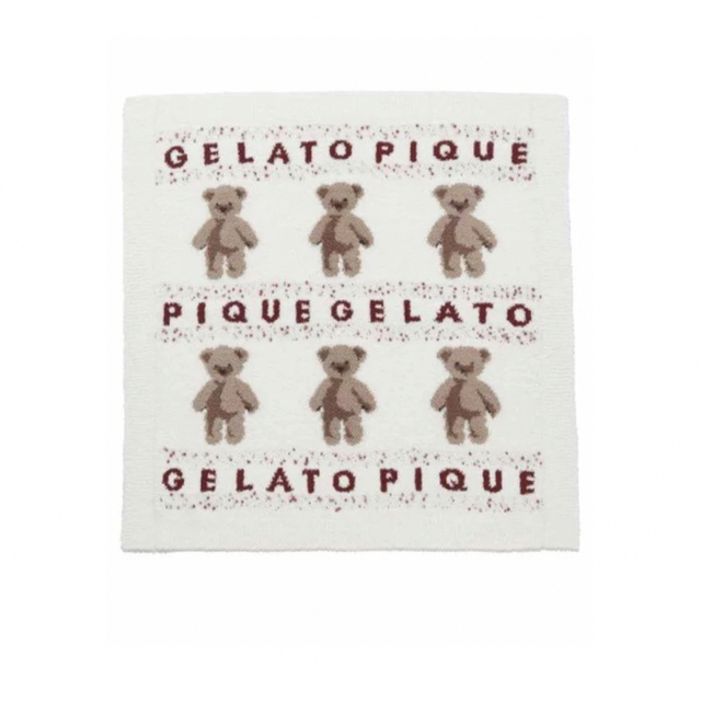 gelato pique(ジェラートピケ)の新品　タグ付き　ジェラートピケ  アグリーべア　ジャガード　ブランケット インテリア/住まい/日用品の寝具(毛布)の商品写真