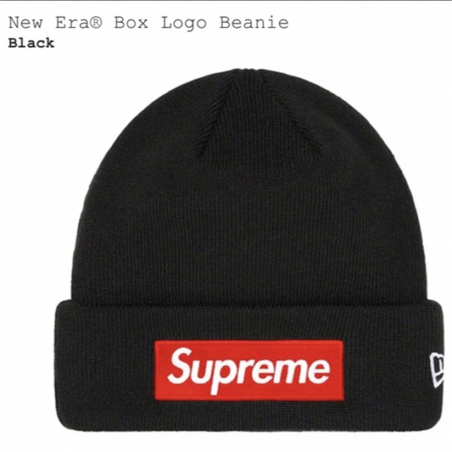Supreme Box Logo Beanie  Blackニット帽/ビーニー